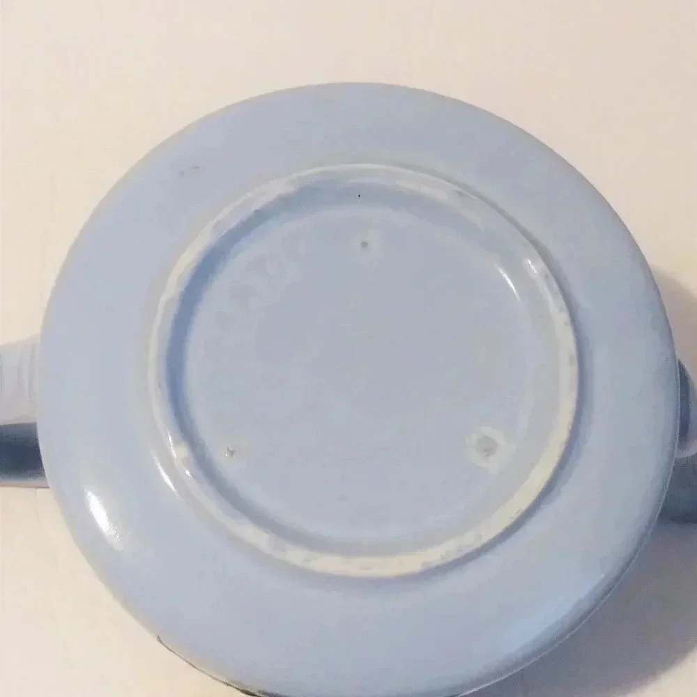 Vintage‎ Handmade Blue Teapot England Made
